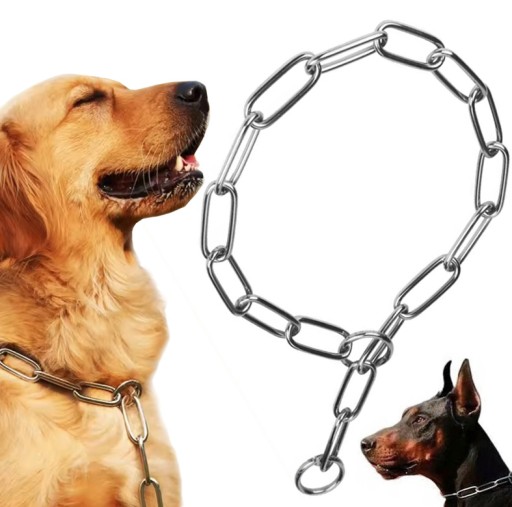 DOG CHOKER SILNÝ BEHAVIORÁLNY ROCK GOLIER, NASÚVACÍ SVORKA 60cm L