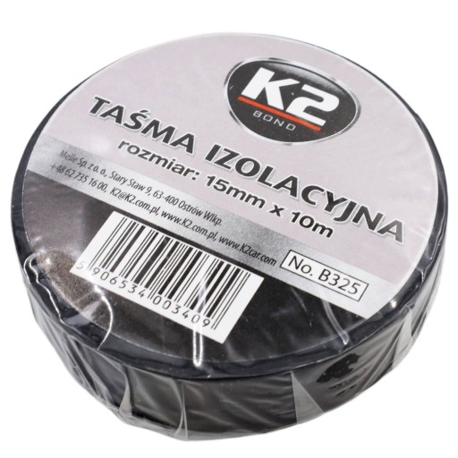 K2 flexibilná čierna izolačná páska 15mmx10m