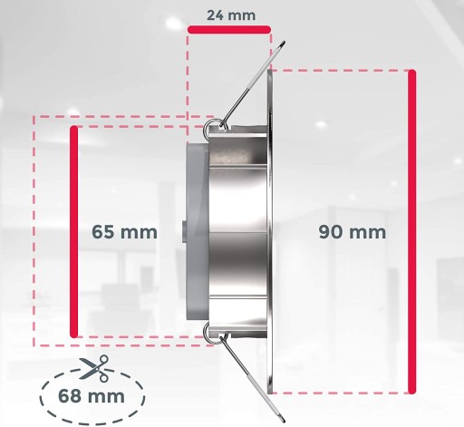 ZÁMKA VSTUPU - PRE STMIEVAČ - LED 5W - VÝKLOPNÝ