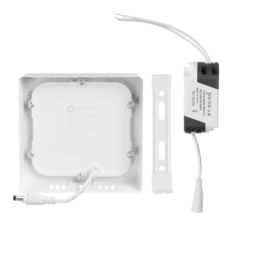 Prisadené LED panel 6W, biele, štvorcové neutrálne stropné svietidlo