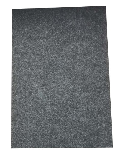 FILTOVÁ PODLOŽKA na vystrihovanie pod stoličky, nábytok, stoly, ČIERNA, 210 x 300 mm