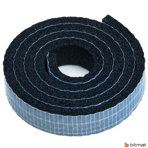Gumové tesnenie Samolepiaca izolácia 6x20x1000mm pre dvere, okná a brány