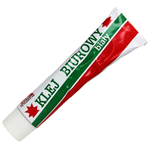 Biela tuba na kancelárske lepidlo