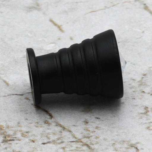 GOMBÍK NA NÁBYTOK KUCHYŇSKÝ GOMBÍK ČIERNA KRIŠTÁĽOVÁ SKRIŇKA