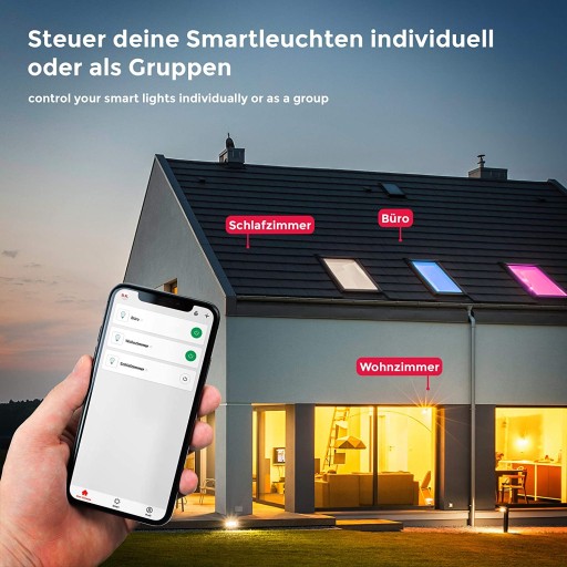 LED ŽIAROVKA 9W + RGB - E27 - SMART WIFI - TUYA - VARIABILNÉ FARBY - FARBY