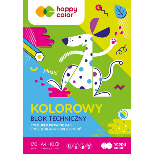 TECHNICKÝ BLOK HAPPY COLOR A4 10 FAREB