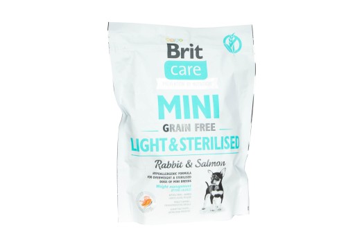 BRIT Care MINI bez obilnín LIGHT STERILIZED 400g