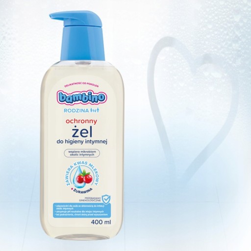 BAMBINO RODZINA Gél na intímnu hygienu s brusnicami
