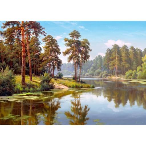 DIAMANTOVÁ VÝŠIVKA Diamantová maľba River Forest 5D diamantová mozaika