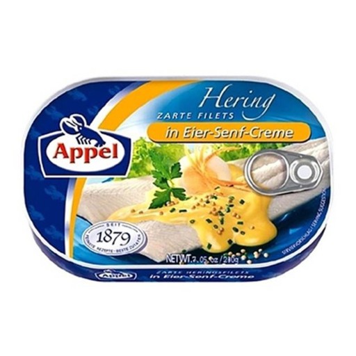Appel Sleď Filets Eier-Senf-Creme 200g