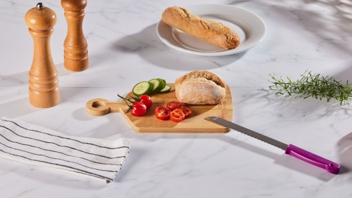 Altom Design drevená kuchynská bambusová doska na krájanie 30x18 cm