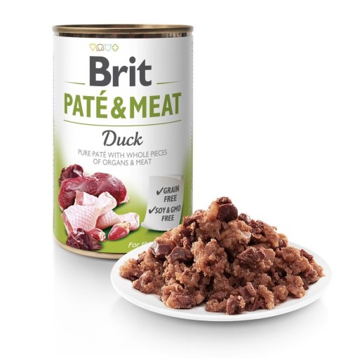 BRIT Pate&Meat Duck mokré krmivo pre psov s kačicou 400g BEZ OBRNÍ