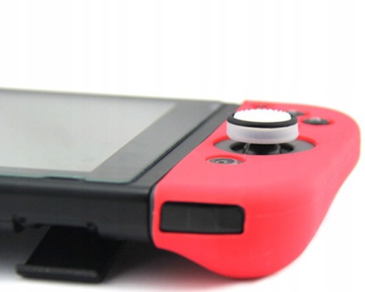 IRIS 2 x bodkovaný silikónový uzáver pre Switch / OLED biely a čierny