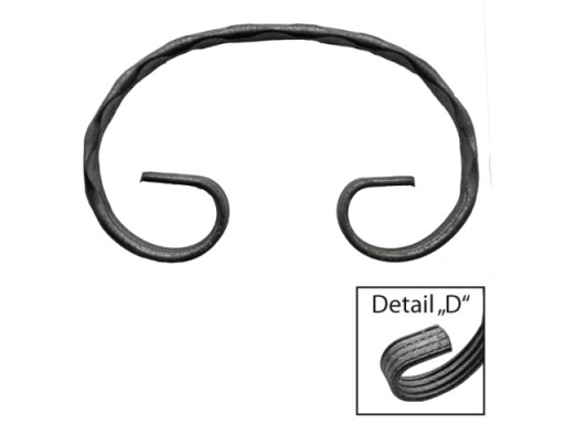 ŠPIRÁLOVÝ PRVOK TYP C 120x75 P 030-10x4MM