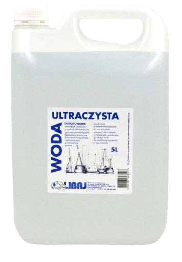 Ultračistá destilovaná voda na pokusy 5L