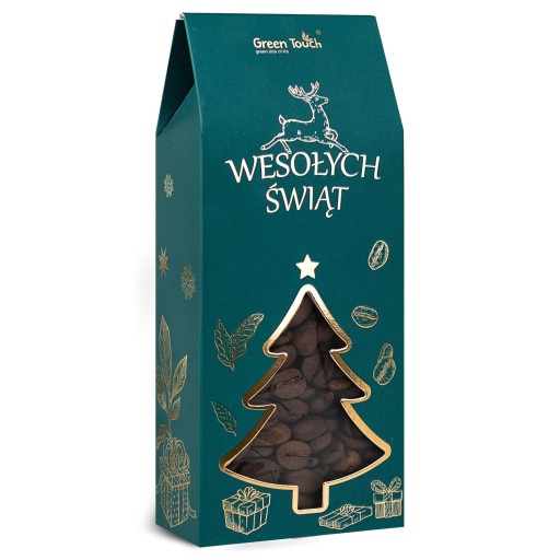 Vianočná zrnková káva SILENT NIGHT škorica jablko 120 g v krabičke