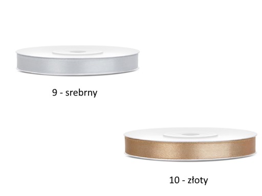 SATINOVÁ STUHA farebná páska 6 mm 25 m
