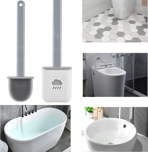 SILIKÓNOVÁ WC KEFA DO KÚPEĽNE WC WC PLOCHÉ ANTIBAKTÉRIUM