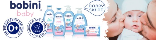 BOBINI Baby šampón pre bábätká 96% ingrediencií prírodného pôvodu 300ml