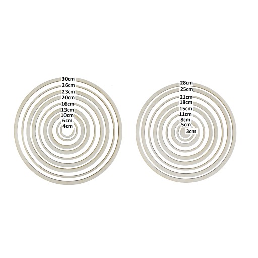 4 cm / 15 ks Kruhy Circle Rim Lapač snov Scrabki