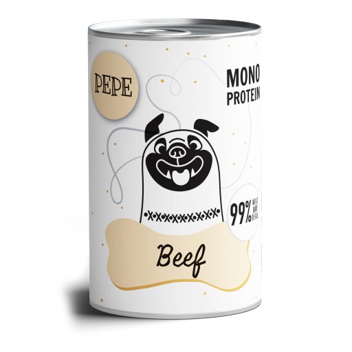 Pet Box PEPE Mono Protein hovädzie mäso 400g