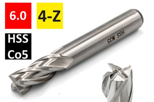 NFPa DIN844 rezačka Fi6mm 4 čepele HSS-Co KOBALT