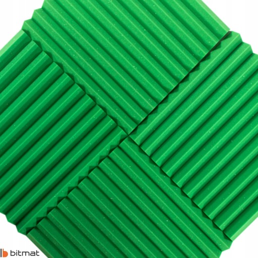 3D akustická nástenná rohož klinová hrubá zelená stropná doska stropná kazeta