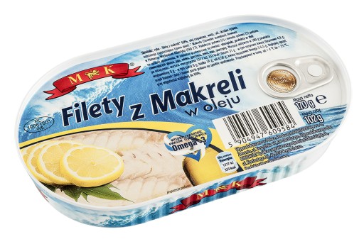 MAKERELOVÉ FILETKY V OLEJI 170G M&K