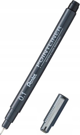PENTEL Pointliner 0,1 čierne kresliace pero
