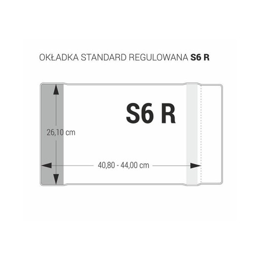 Obal S6R Reg 26cm x 40,8-44cm kryštalický