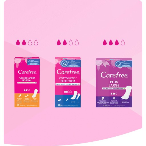 CAREFREE Cotton Feel Normal slipové vložky s vôňou aloe 20 ks