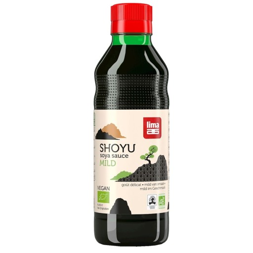 SHOYU JEMNÁ SÓJOVÁ OMÁČKA, BIO, 250 ml - LIMA