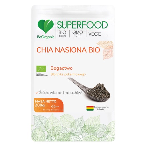Bio semená BeOrganic CHIA