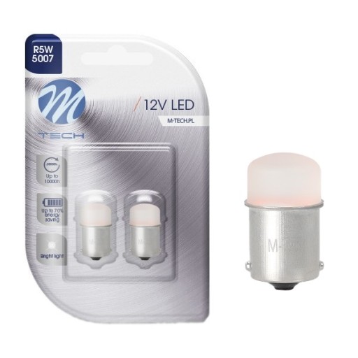 R5W LED ŽIAROVKA ČERVENÁ R10W BA15S SMD DIÓDA