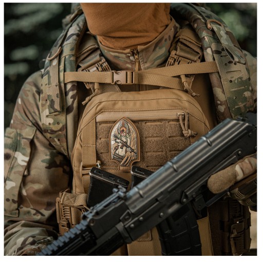 NÁŠIVKA NA VELCRO VALKYRIE SPEAR M-TAC NÁŠAŤ NA MORÁLKY PVC TLAČENÝ COYOTE