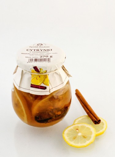 CITRÓNY SO ŠKORICOU ŠKORICOVÝ CITRÓNOVÝ SIRUP 270g Ogródek Dziadunia