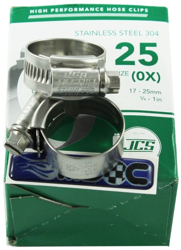 HI-GRIP JCS Svorka 17-25mm 304 remienok z nehrdzavejúcej ocele