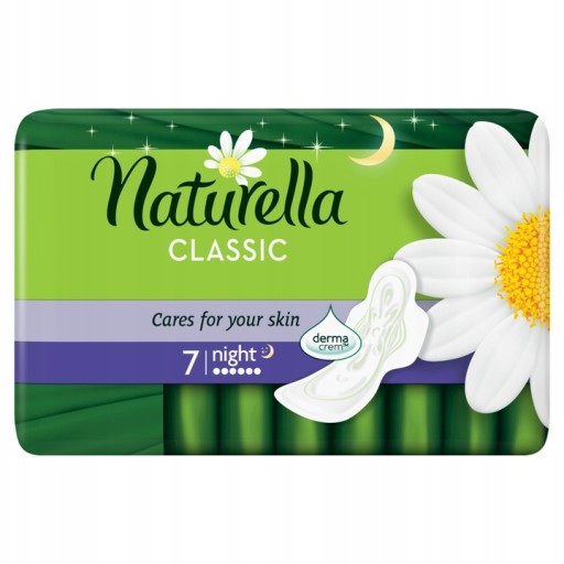 Naturella Classic Night Camomile hygienické vložky 7 kusov