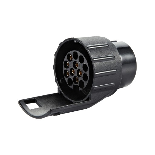 Adaptér na zásuvku prívesu 7/13-pin, plast, 12/24V Orno