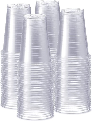 VEĽKÉ PEVNÉ JAZDOVÉ PLASTOVÉ POHÁRY NA NÁPOJE, PIVO A NÁPOJE 500ml x50