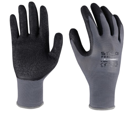 Odolné pracovné rukavice STALCO Perfect Latex H, veľkosť 10-XL