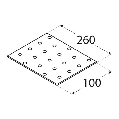 PP14 DIEROVANÁ ŠPÁČKA, PLOCHÁ 100x260 1ks