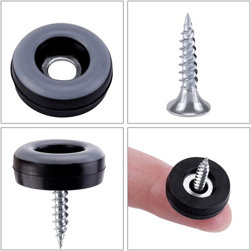 Teflónové posuvné podložky na nohy stoličky, 20 mm