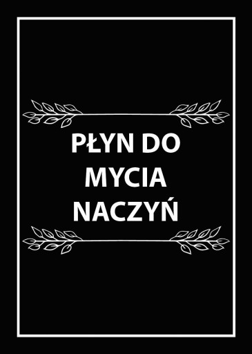 Nálepky na fľaše, kozmetika, Čierna 17 ks.