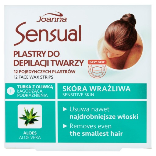 JOANNA DEPILAČNÉ NÁPLATY NA TVÁR PRE CITLIVÚ POKOŽKU