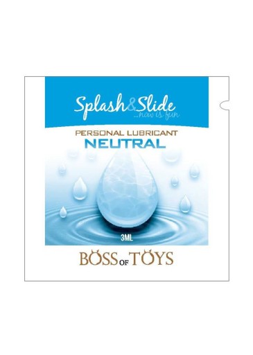 Intímny gél s neutrálnou vodou Splash & Slide 3 ml