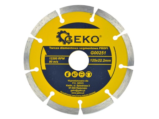 Diamantový kotúč 125mm GEKO G00251