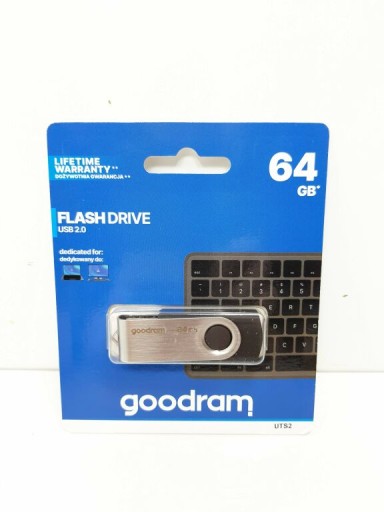 GOODRAM UTS2 64GB USB 2.0 Pendrive čierny