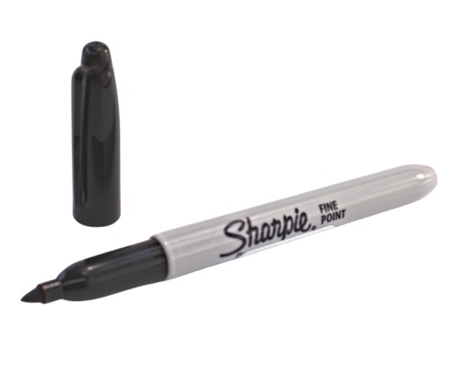 PERMANENTNÉ VODEODOLNÉ SHARPIE ČIERNE ZNAČKOVACIE PERO
