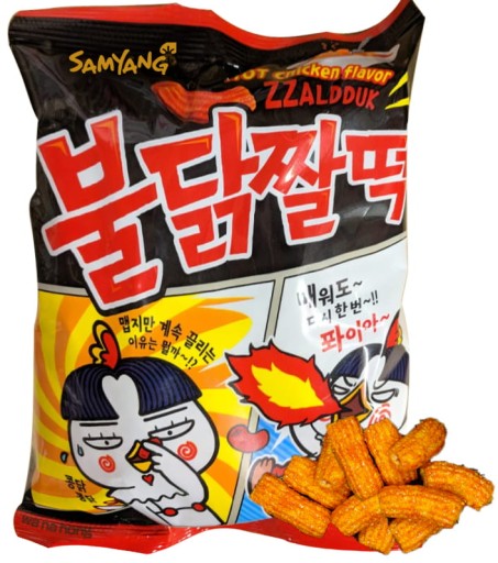 Kórejský snack Zzaldduk Hot Chicken Snack Kórea 120g SAMYANG